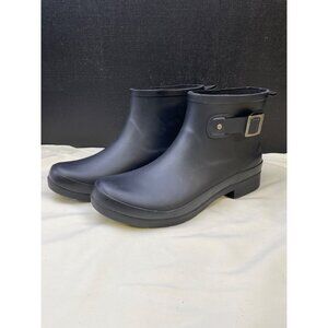 Chooka Womens Black Ankle Rain Boots Shoes Size 9 SKU 6448